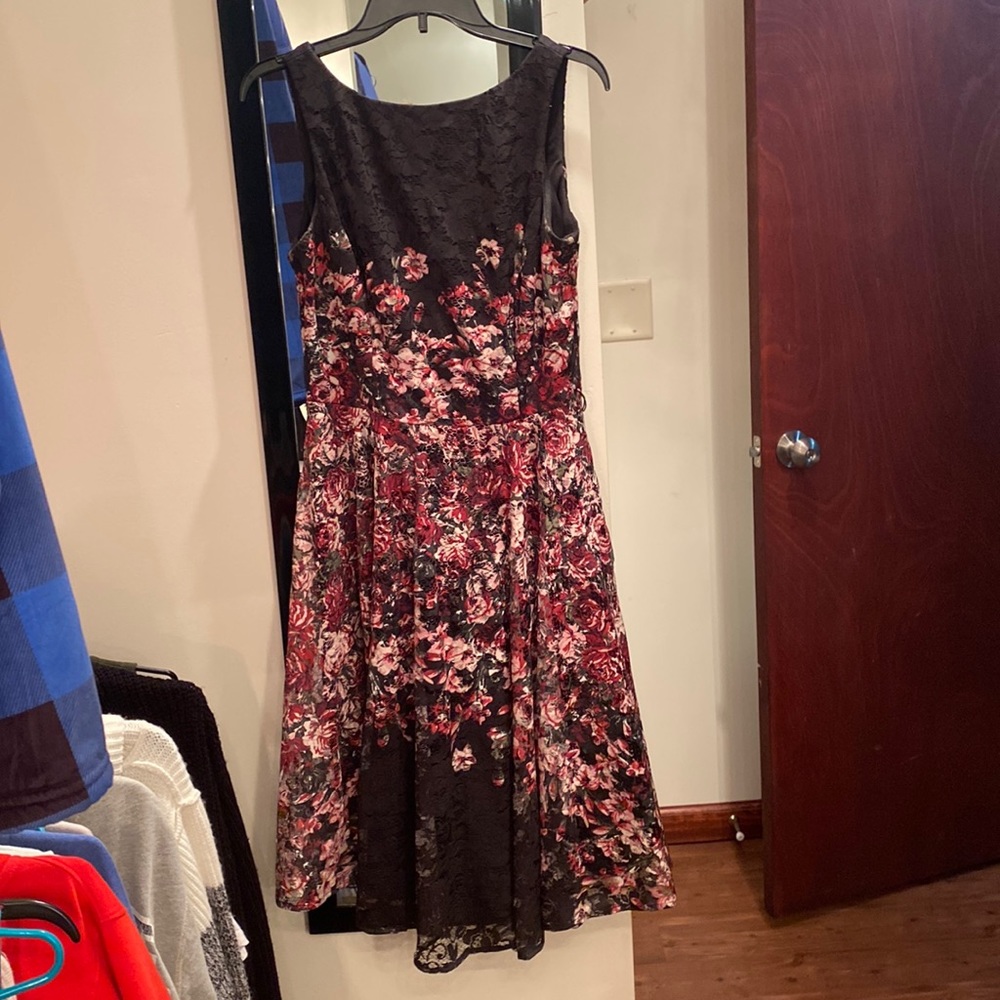 It’s a purple/black dress.